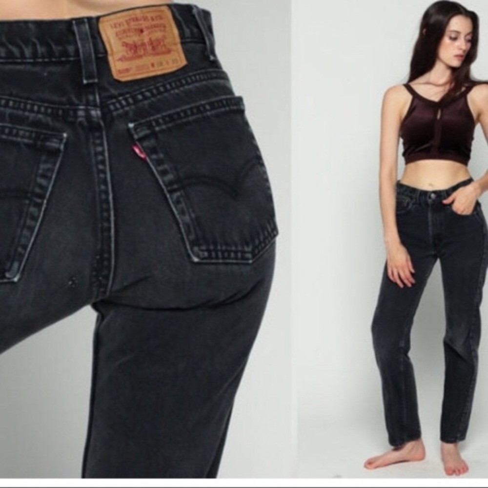 Vintage Levi’s 550 Black mom jeans